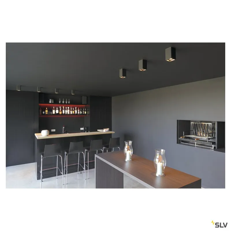 PLASTRA, plafonnier intérieur, blanc, GU10/QPAR51, 35W max, plâtre