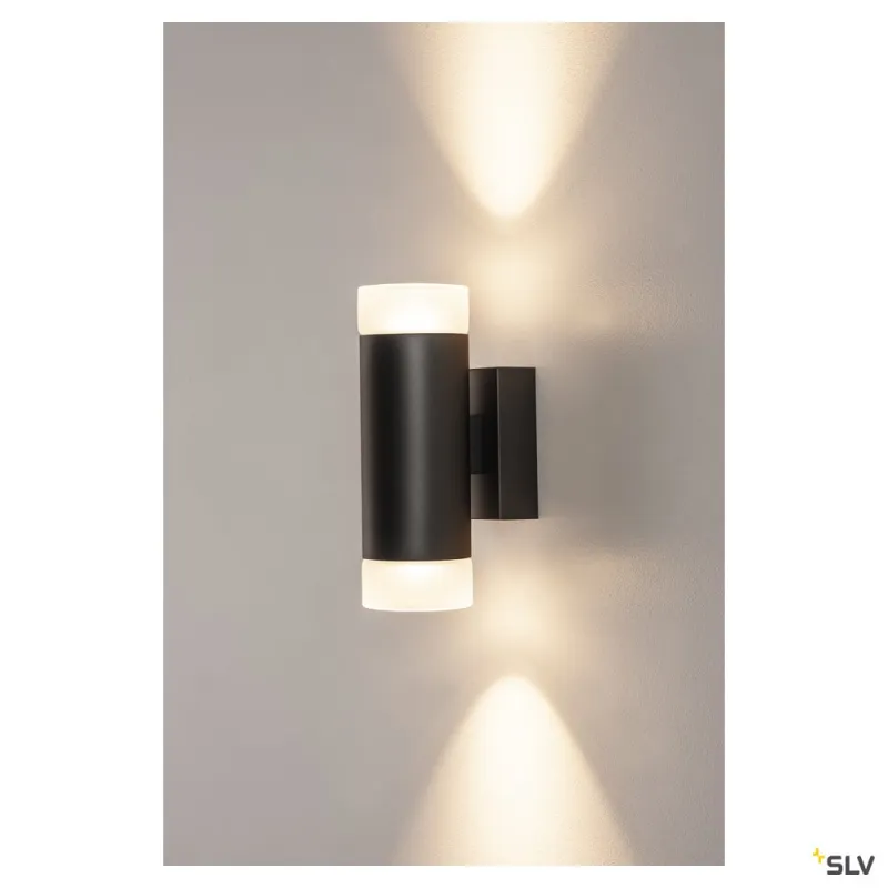 ASTINA UP/DOWN, applique intérieure, noir, GU10/QPAR51, 2x 10W max