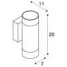 ASTINA UP/DOWN, applique intérieure, noir, GU10/QPAR51, 2x 10W max