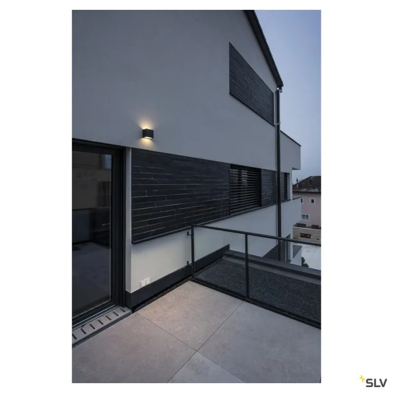 SITRA CUBE, applique extérieure, anthracite, LED, 10W, 3000K, IP44