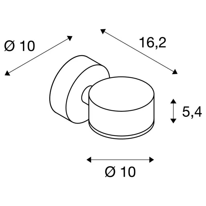 SITRA, applique extérieure, anthracite, GX53/TCR-TSE, 9W max, IP44