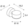 SITRA, applique extérieure, anthracite, GX53/TCR-TSE, 9W max, IP44