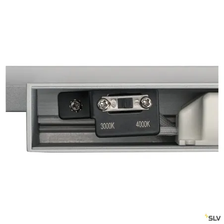 GLENOS 60, luminaire de miroir profilé, gris, SMD LED 12,6W, 3000K