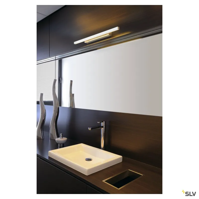 GLENOS 60, luminaire de miroir profilé, gris, SMD LED 12,6W, 3000K
