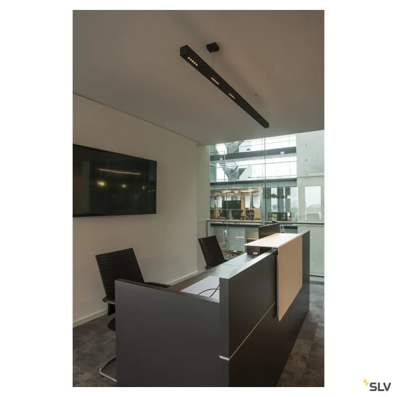 Q-LINE®, suspension intérieure, 2m, noir, LED, 93W, 3000K, variable