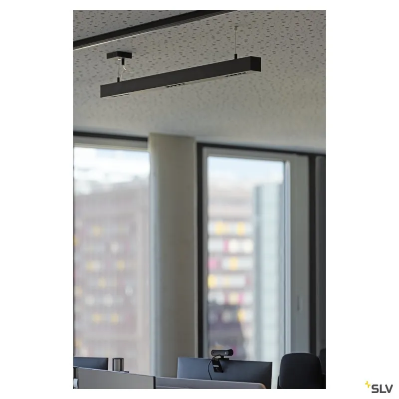 Q-LINE®, suspension intérieure, 1m, noir, LED, 46W, 4000K, variable