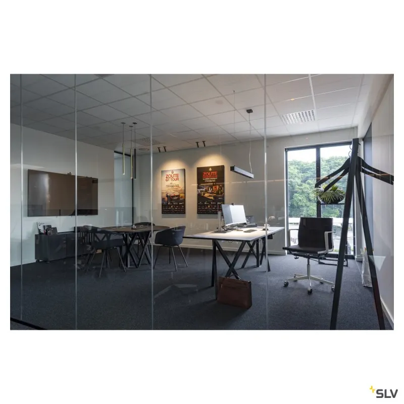 Q-LINE®, suspension intérieure, 1m, noir, LED, 46W, 4000K, variable