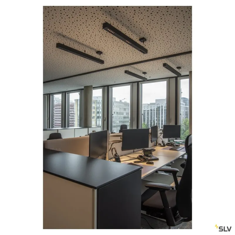 Q-LINE®, suspension intérieure, 1m, noir, LED, 46W, 3000K, variable