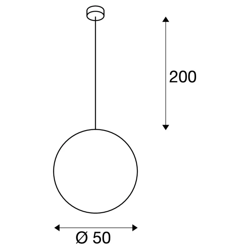 ROTOBALL 50, suspension intérieure, blanc/gris argent, E27, 24W max