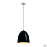 PARA CONE 30, suspension intérieure, Ø 30 cm, noir/or, E27, 60W max