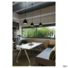 PARA CONE 20, suspension intérieure, Ø 20 cm, noir/or, E27, 60W max