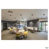 TRILEDO, plafonnier intérieur, simple, rond, noir, LED, 8,1W, 3000K