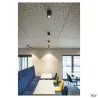TRILEDO, plafonnier intérieur, simple, rond, noir, LED, 8,1W, 3000K