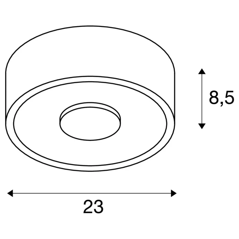 OCCULDAS 23, plafonnier intérieur, blanc, LED, 26W, 3000K, variable