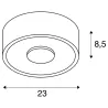 OCCULDAS 23, plafonnier intérieur, blanc, LED, 26W, 3000K, variable