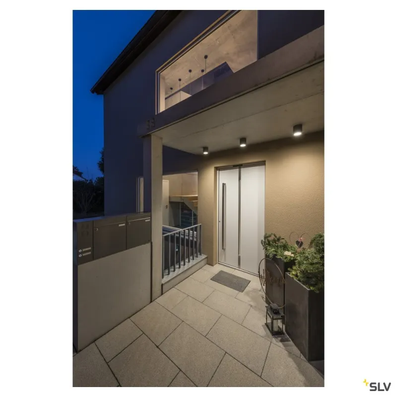 SITRA, plafonnier extérieur, anthracite, GX53/TCR-TSE, 9W max, IP44