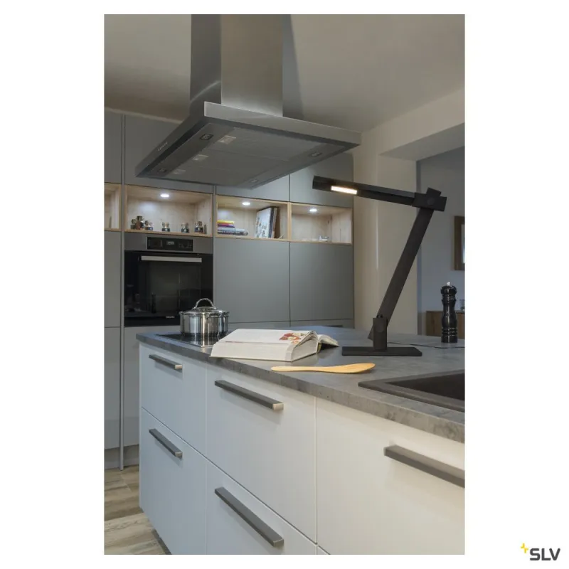 MECANICA PLUS, lampe à poser intérieure, noir, LED, 7W, 2700K-6500K