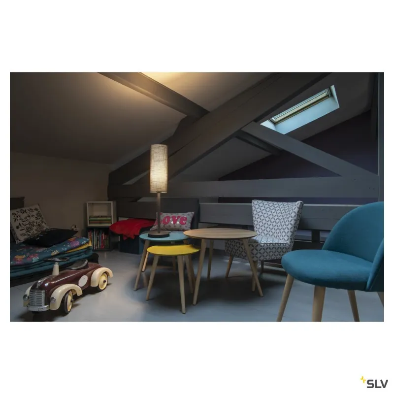 FENDA, lampe à poser intérieure, noir, E27, 60W max, sans abat-jour