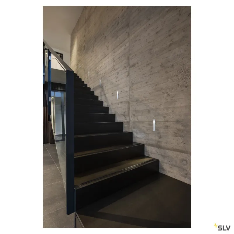 NOTAPO, encastré mural intérieur, 18cm, blanc mat, LED, 2,2W, 3000K