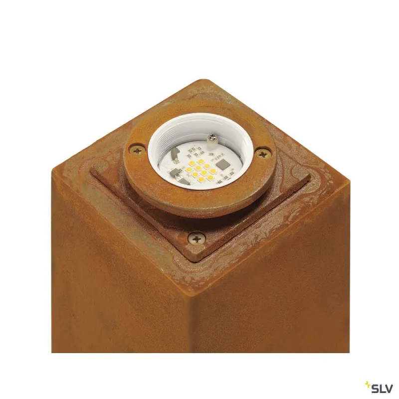 RUSTY® 40, borne extérieure, fonte rouillée, LED, 8,6W, 3000K, IP55