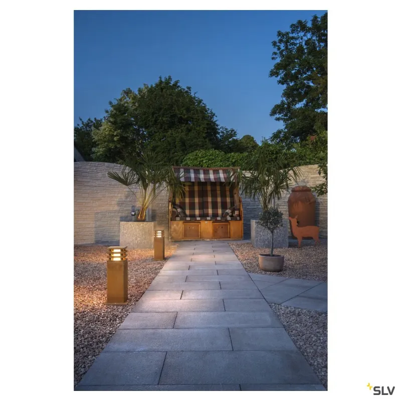 RUSTY® 40, borne extérieure, fonte rouillée, LED, 8,6W, 3000K, IP55