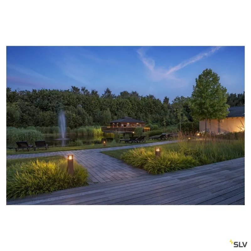 RUSTY® 40, borne extérieure, fonte rouillée, LED, 8,6W, 3000K, IP55