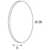 PLASTRA, applique intérieure, rond, blanc, LED, 7,4W, 3000K, plâtre