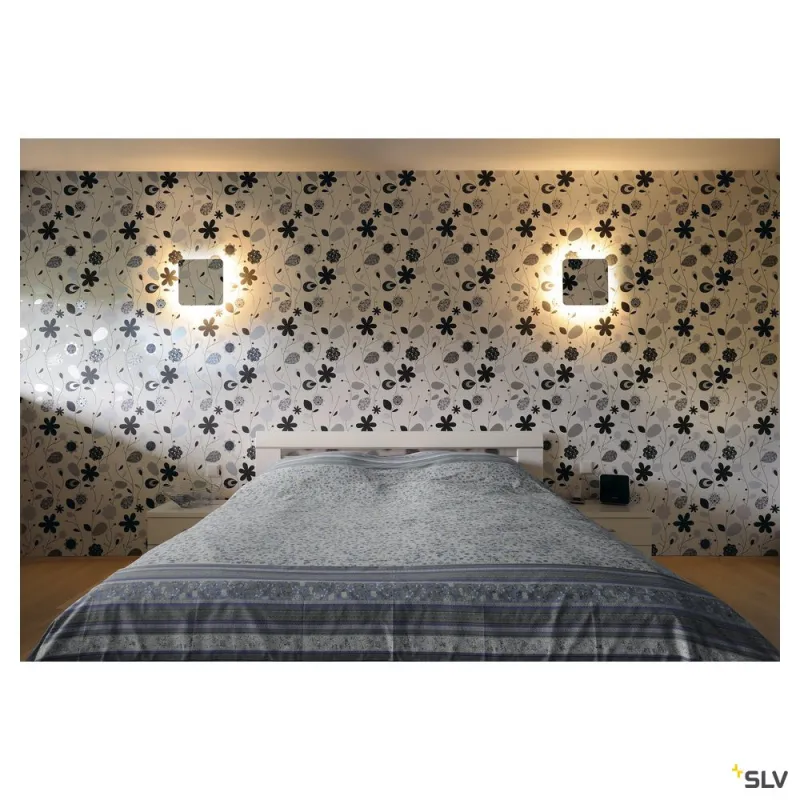 PLASTRA, applique intérieure, carré, blanc, LED, 11W, 3000K, plâtre