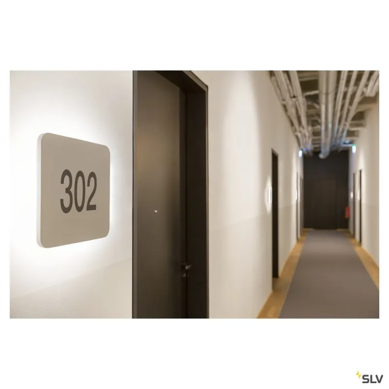 PLASTRA, applique intérieure, carré, blanc, LED, 11W, 3000K, plâtre
