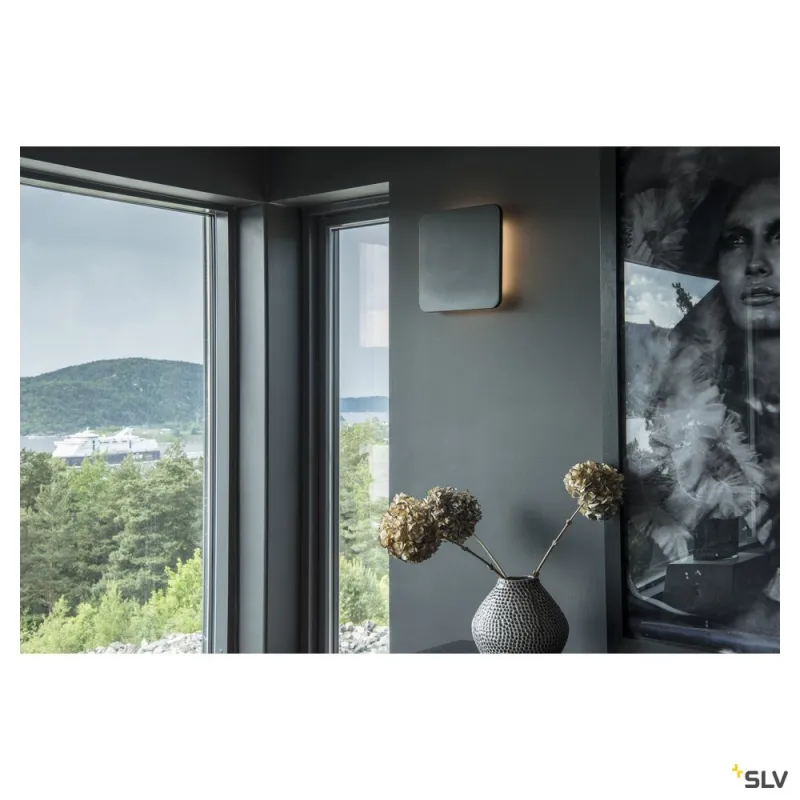 PLASTRA, applique intérieure, carré, blanc, LED, 11W, 3000K, plâtre