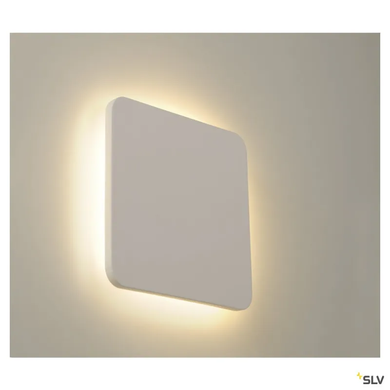 PLASTRA, applique intérieure, carré, blanc, LED, 11W, 3000K, plâtre