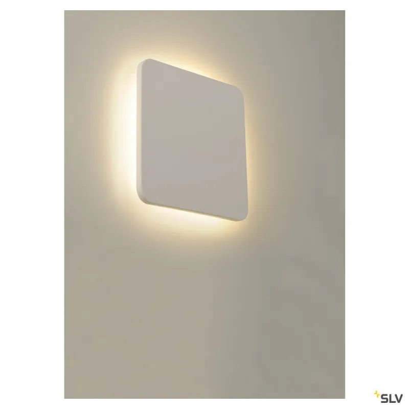PLASTRA, applique intérieure, carré, blanc, LED, 11W, 3000K, plâtre