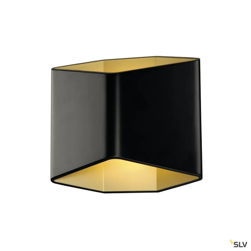 CARISO, applique intérieure, noir/laiton, LED, 11W, 2700K, variable