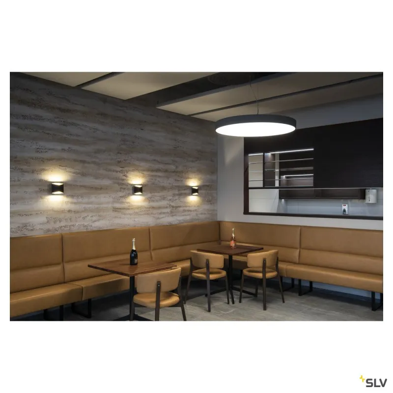 CARISO, applique intérieure, noir/laiton, LED, 11W, 2700K, variable