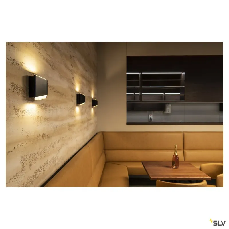CARISO, applique intérieure, noir/laiton, LED, 11W, 2700K, variable