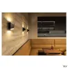 CARISO, applique intérieure, noir/laiton, LED, 11W, 2700K, variable