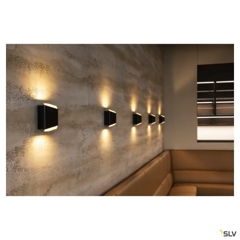 CARISO, applique intérieure, noir/laiton, LED, 11W, 2700K, variable