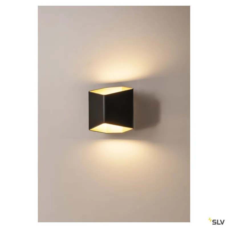 CARISO, applique intérieure, noir/laiton, LED, 11W, 2700K, variable