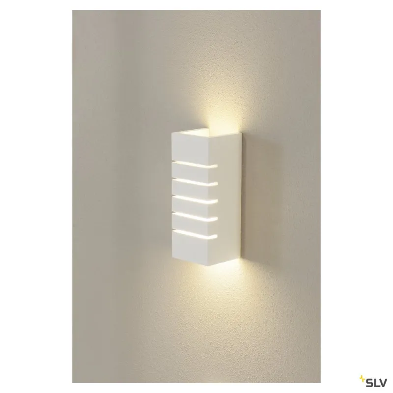PLASTRA, applique intérieure, slot, blanc, E14/C35, 40W max, plâtre