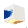 PLASTRA, applique intérieure, cube, blanc, G9/QT14, 42W max, plâtre