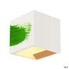 PLASTRA, applique intérieure, cube, blanc, G9/QT14, 42W max, plâtre