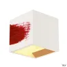 PLASTRA, applique intérieure, cube, blanc, G9/QT14, 42W max, plâtre