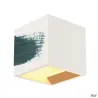 PLASTRA, applique intérieure, cube, blanc, G9/QT14, 42W max, plâtre