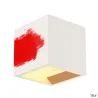 PLASTRA, applique intérieure, cube, blanc, G9/QT14, 42W max, plâtre