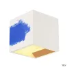 PLASTRA, applique intérieure, cube, blanc, G9/QT14, 42W max, plâtre