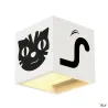PLASTRA, applique intérieure, cube, blanc, G9/QT14, 42W max, plâtre