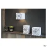PLASTRA, applique intérieure, cube, blanc, G9/QT14, 42W max, plâtre