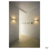 PLASTRA, applique intérieure, cube, blanc, G9/QT14, 42W max, plâtre