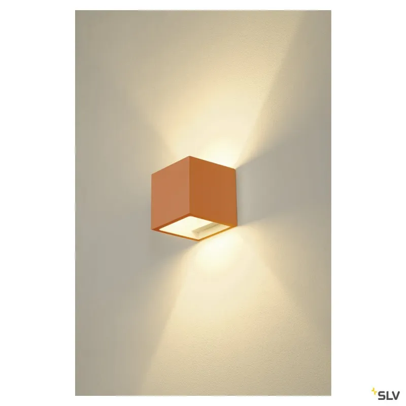 PLASTRA, applique intérieure, cube, blanc, G9/QT14, 42W max, plâtre