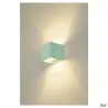 PLASTRA, applique intérieure, cube, blanc, G9/QT14, 42W max, plâtre